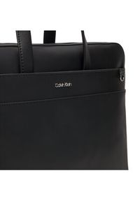 Calvin Klein Torba na laptopa Ck Est. Pu Laptop Bag K50K511864 Czarny. Kolor: czarny. Materiał: skóra