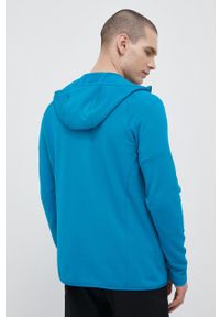 Jack Wolfskin bluza sportowa Baiselberg męska kolor zielony z kapturem gładka. Typ kołnierza: kaptur. Kolor: niebieski. Materiał: polar, materiał, skóra. Wzór: gładki. Styl: sportowy #3