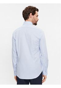 Calvin Klein Koszula Structure K10K112083 Niebieski Slim Fit. Kolor: niebieski. Materiał: bawełna
