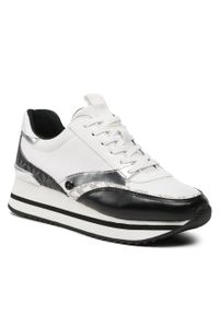 Sneakersy MICHAEL Michael Kors Mariah Trainer 43R3MRFSAD Blk/Opticwht. Kolor: biały. Materiał: materiał #1
