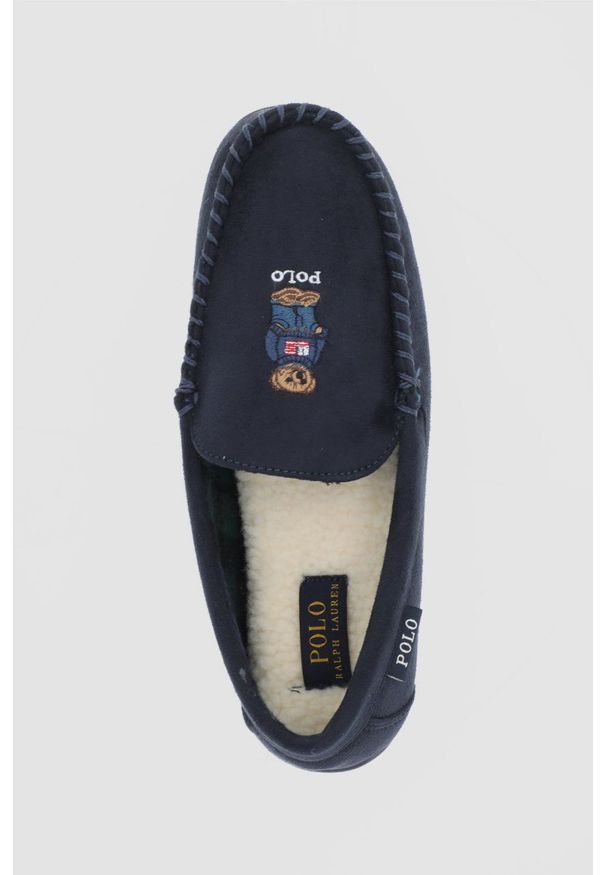 Polo Ralph Lauren - Kapcie. Kolor: niebieski. Materiał: guma