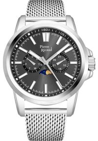 Zegarek Pierre Ricaud Zegarek męski Pierre Ricaud P60034.5117QF srebrny. Kolor: srebrny #1