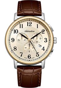 Zegarek Adriatica Zegarek męski Adriatica A8256.2221CH brązowy. Kolor: brązowy #1