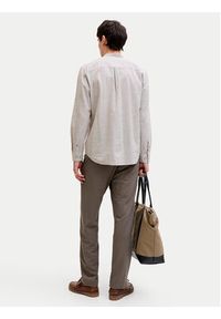 Jack & Jones Koszula Summer 12289184 Beżowy Regular Fit. Kolor: beżowy. Materiał: bawełna #6