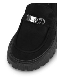 DeeZee Loafersy BBT-22663-1 Czarny. Kolor: czarny. Materiał: materiał #6