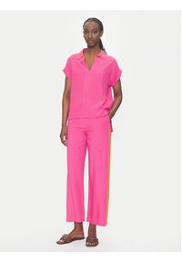 LOLA CASADEMUNT Bluzka LS2515027 Różowy Regular Fit. Kolor: różowy. Materiał: wiskoza