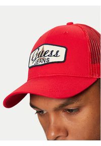Guess Jeans Czapka z daszkiem M5RZ17 WF8V1 Czerwony. Kolor: czerwony. Materiał: materiał, bawełna #3