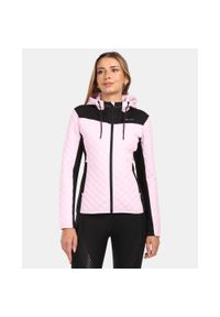 Damska ocieplana bluza z kapturem z polaru Kilpi NEVIA-W. Typ kołnierza: kaptur. Kolor: różowy. Materiał: polar. Sport: turystyka piesza #1