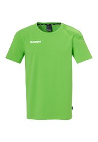 KEMPA - Koszulka Kempa Core 26. Kolor: zielony. Długość rękawa: raglanowy rękaw. Wzór: napisy. Sport: piłka nożna #1