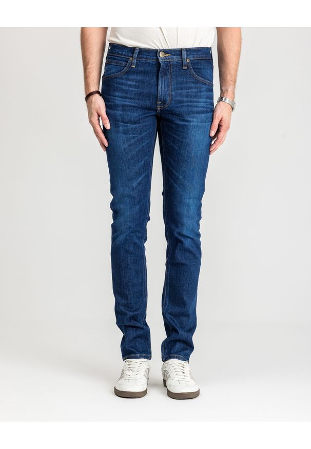 Lee - LEE LUKE MĘSKIE SPODNIE JEANSOWE DARK WORN KANSAS L719IAC22 112328479