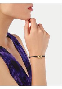 Philipp Plein - PHILIPP PLEIN Bransoletka Plein Rocked Heart PJZEA09BU Czarny. Kolor: czarny