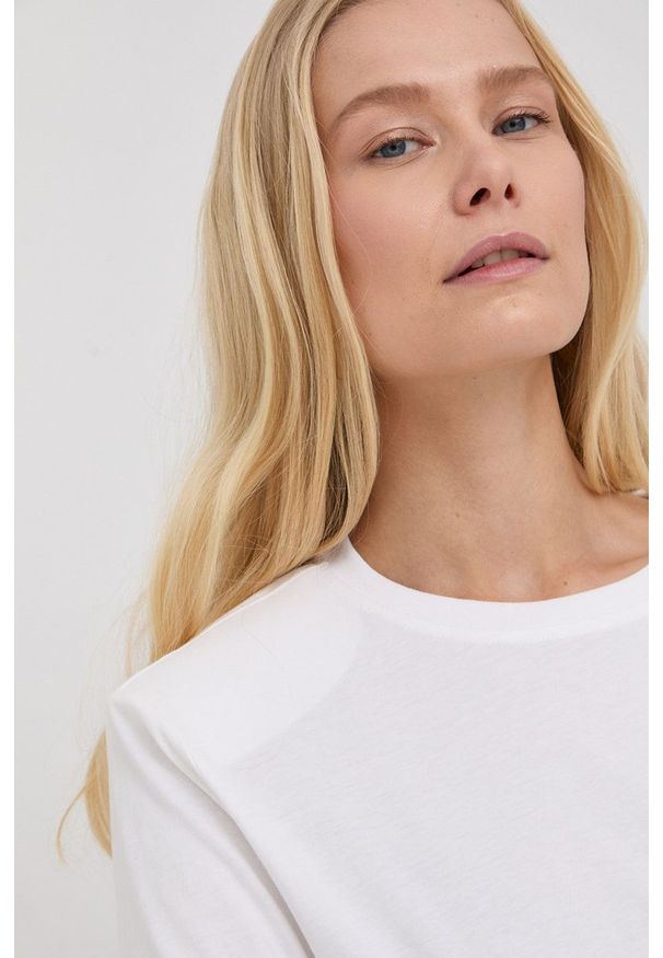 Birgitte Herskind t-shirt bawełniany kolor biały. Okazja: na co dzień. Kolor: biały. Materiał: bawełna. Długość rękawa: krótki rękaw. Długość: krótkie. Styl: casual