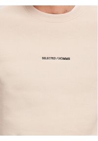 Selected Homme Bluza 16090431 Beżowy Regular Fit. Kolor: beżowy. Materiał: bawełna, syntetyk #5