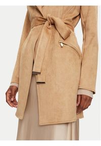 Morgan Płaszcz przejściowy 242-GARIA Beżowy Regular Fit. Kolor: beżowy. Materiał: syntetyk #2