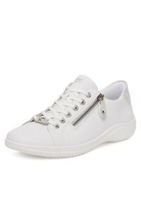 Remonte Sneakersy D1E03-80 Biały. Kolor: biały. Materiał: skóra #4