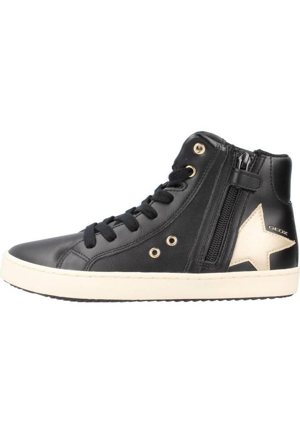 Geox - Buty GEOX J KALISPERA GIRL Czarny. Kolor: czarny. Materiał: tkanina, syntetyk. Sport: turystyka piesza