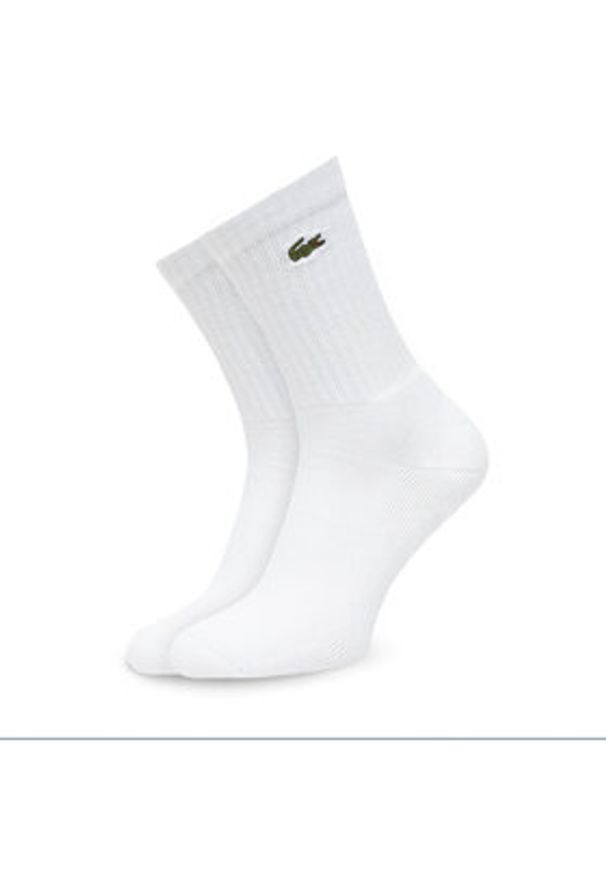 Lacoste Zestaw 3 par wysokich skarpet unisex RA4182 Kolorowy. Materiał: materiał, bawełna. Wzór: kolorowy