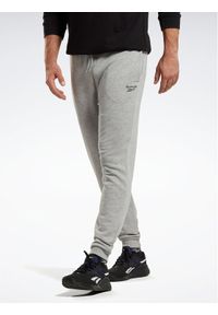 Spodnie dresowe Reebok. Kolor: szary. Materiał: dresówka, bawełna #1