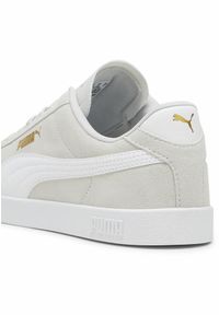 Puma - Sneakersy zamszowe unisex PUMA Club II PUMA Glacial Gray White Gold. Kolor: biały, wielokolorowy, żółty, szary. Materiał: zamsz