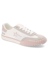Big-Star - Różowe Trampki Big Star Sportowe Obuwie Damskie. Okazja: na co dzień. Kolor: szary. Materiał: materiał. Styl: sportowy
