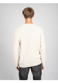 Guess Sweter "C-Neck" | 0BH530 5584ZT | Mężczyzna | Czarny. Okazja: na co dzień. Kolor: czarny. Materiał: wełna, poliamid, kaszmir. Wzór: aplikacja. Styl: casual #3