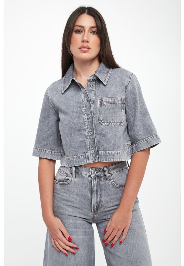 Liu Jo - Koszula damska jeansowa LIU JO. Materiał: jeans