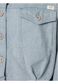 Mustang Kurtka jeansowa Bethany 1014801 Niebieski Regular Fit. Kolor: niebieski. Materiał: bawełna