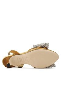 Custommade Sandały Ambla Crystal Bow 999620025 Brązowy. Kolor: brązowy. Materiał: materiał #3