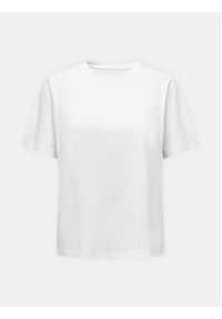 only - ONLY T-Shirt 15270390 Biały Regular Fit. Kolor: biały. Materiał: bawełna