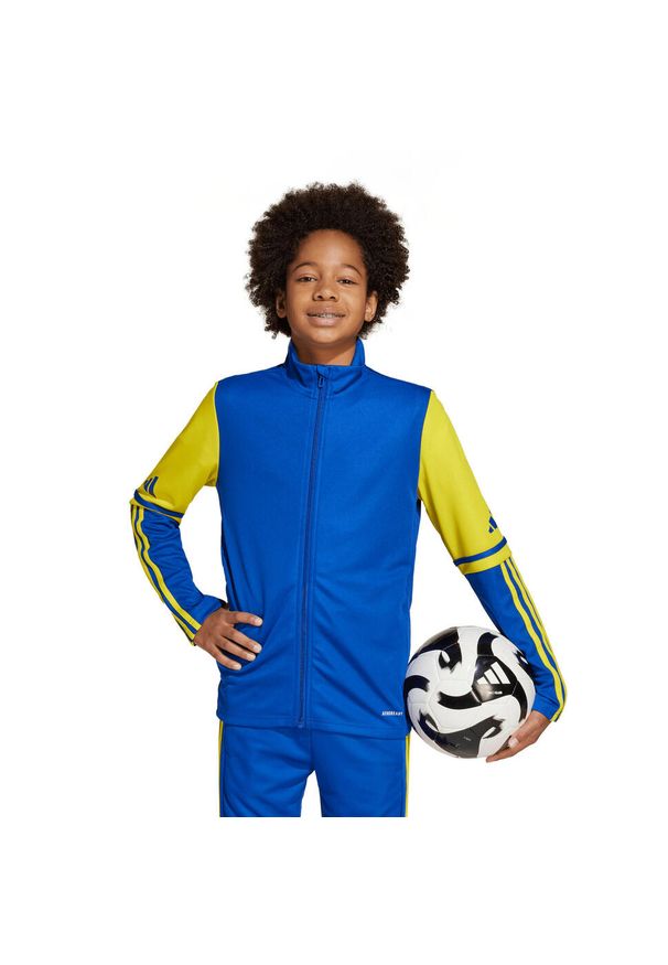 Adidas Sport Sq25 Tr Jkt Bluza Y Dzieci. Kolor: żółty, niebieski, wielokolorowy. Sport: piłka nożna