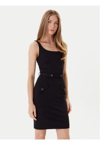 Marciano Guess Sukienka koktajlowa 5YGK13 7160A Czarny Regular Fit. Kolor: czarny. Materiał: wiskoza. Styl: wizytowy