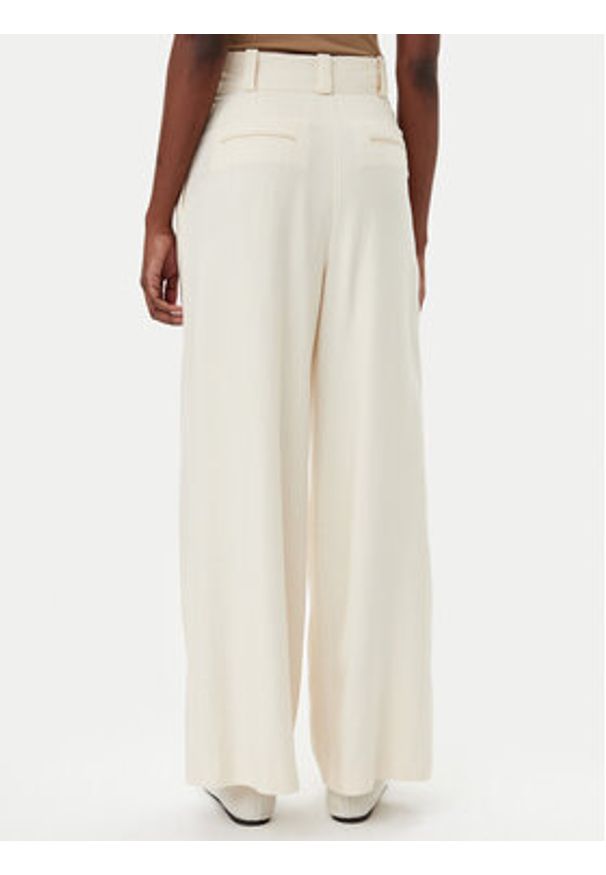 IVY & OAK - IVY OAK Spodnie materiałowe Prescilla Ann IO115176 Écru Wide Leg. Materiał: wiskoza