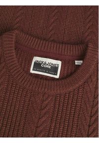 Jack & Jones Sweter 12261436 Brązowy Regular Fit. Kolor: brązowy. Materiał: syntetyk, bawełna #4