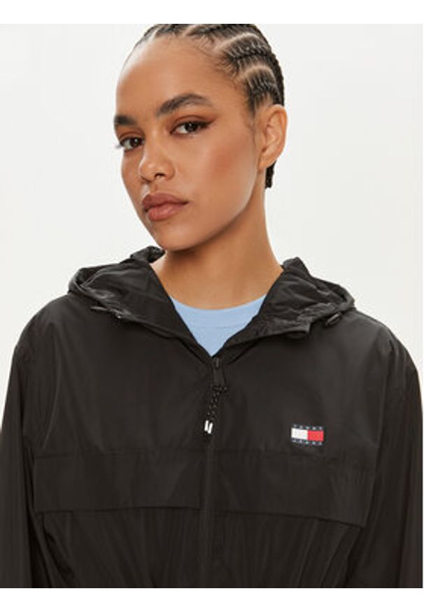 Tommy Jeans Parka Chicago DW0DW18305 Czarny Regular Fit. Kolor: czarny. Materiał: syntetyk