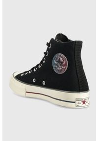 Converse trampki Chuck 70 HI męskie kolor czarny A02758C. Zapięcie: sznurówki. Kolor: czarny. Materiał: guma #3