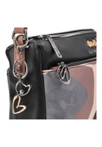 Brązowa Torebka Anekke Elegancka Listonoszka Damska. Kolor: brązowy. Wzór: nadruk. Materiał: skórzane. Styl: elegancki #3