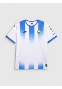 4f - 4F Koszulka klubowa domowa z sezonu 2025/26 męska 4F x Stal Mielec - biała 5XL. Okazja: do domu. Kolor: biały. Materiał: włókno, dzianina. Długość: długie. Wzór: gradientowy. Styl: sportowy, klasyczny