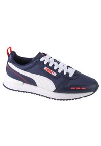 Buty do chodzenia męskie Puma R78 SL. Zapięcie: sznurówki. Kolor: wielokolorowy, czarny, brązowy, szary, niebieski. Materiał: materiał, syntetyk, tkanina. Szerokość cholewki: normalna. Sport: turystyka piesza #1