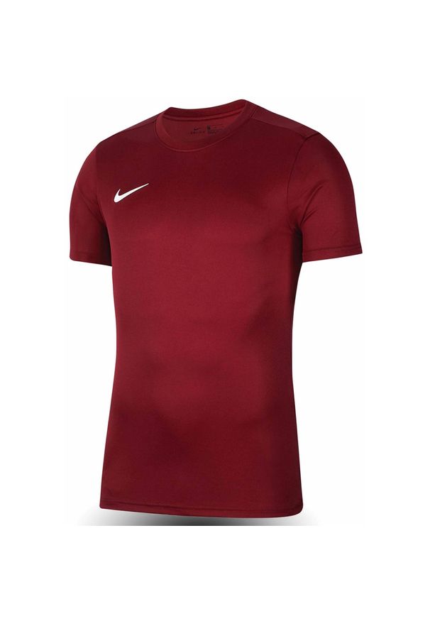 Koszulka do piłki nożnej męska Nike Dry Park VII Dri-Fit. Kolor: czerwony. Technologia: Dri-Fit (Nike). Sport: piłka nożna