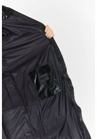 Blauer USA - BLAUER Czarny puchowy płaszcz damski naomi z odpinanym kapturem, Rozmiar L. Kolor: czarny. Materiał: poliamid, puch