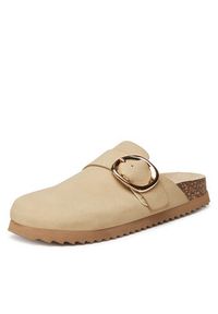 DeeZee Klapki T0613-61 Beżowy. Kolor: beżowy. Materiał: materiał #4