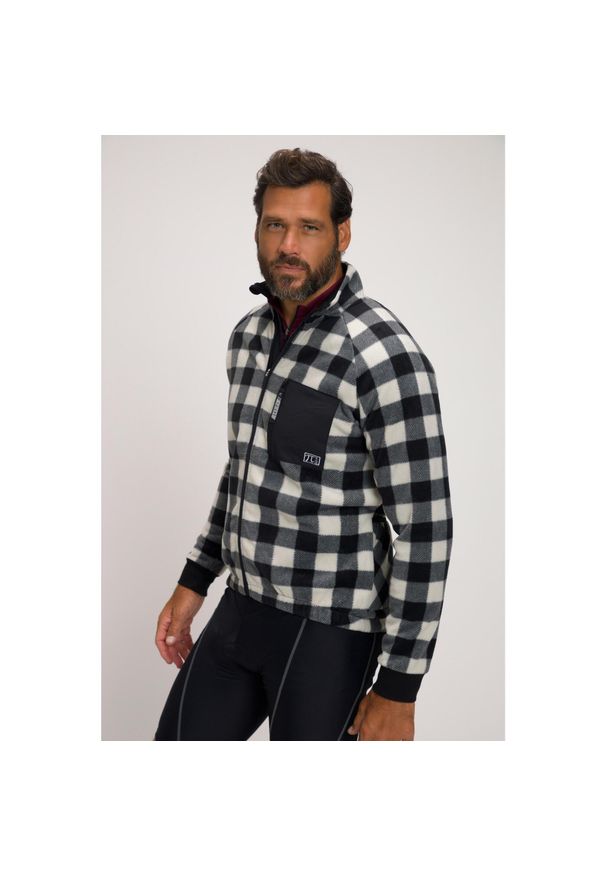 JAY-PI - Męska Pluszowa bluza FLEXNAMIC® Odzież rowerowa. Kolekcja: plus size. Kolor: czarny. Materiał: poliester, materiał. Sport: turystyka piesza