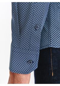 Pako Lorente - PAKO LORENTE – Bawełniana koszula w mikrowzór. Materiał: bawełna. Długość rękawa: długi rękaw. Długość: długie #5