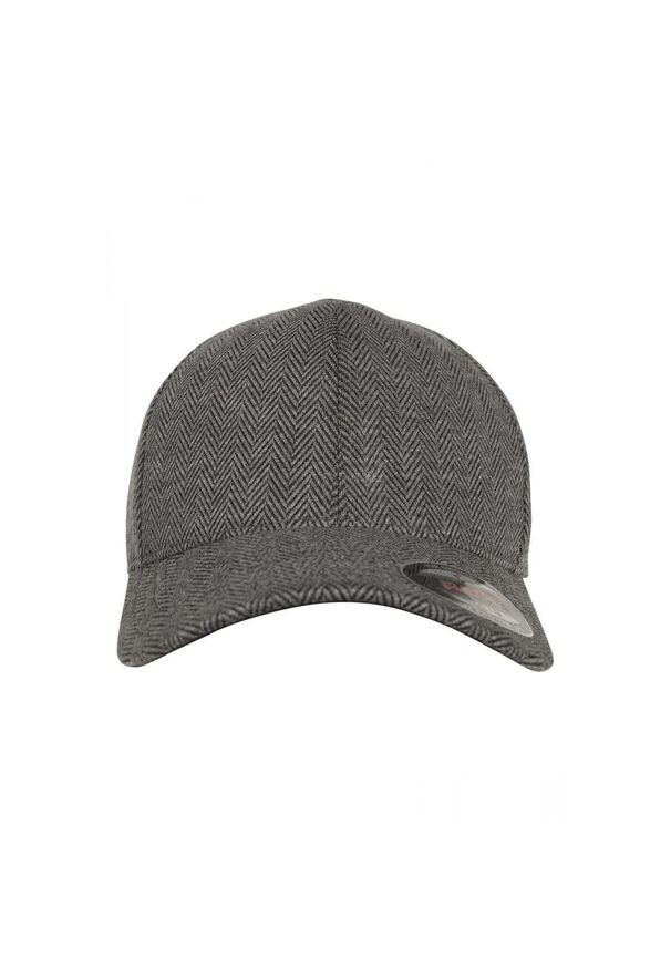 FLEXFIT - Czapka Flexfit heringbone. Kolor: wielokolorowy, szary, czarny. Styl: casual