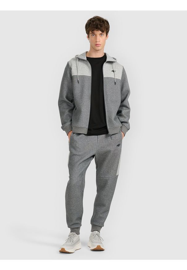4f - 4F Spodnie dresowe joggery męskie - szare 3XL. Kolor: szary. Materiał: dresówka. Sport: fitness