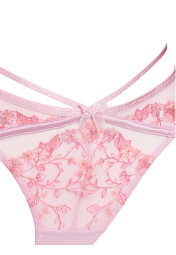 Hunkemöller Stringi Lillia 204602 Fioletowy. Kolor: fioletowy. Materiał: syntetyk