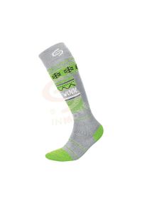 100% - Skarpety zimowe narciarskie Inmove Ski Thermowool Deodorant 1 Para. Kolor: szary, wielokolorowy, zielony. Sport: narciarstwo #1