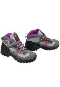 Buty trekkingowe damskie Grisport Grigio Scamosciato. Wysokość cholewki: za kostkę. Zapięcie: sznurówki. Kolor: zielony. Materiał: guma, zamsz, materiał, syntetyk. Szerokość cholewki: normalna