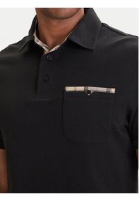 Barbour Polo Premium Corpatch MML1496BK31 Czarny Tailored Fit. Typ kołnierza: polo. Kolor: czarny. Materiał: bawełna #4
