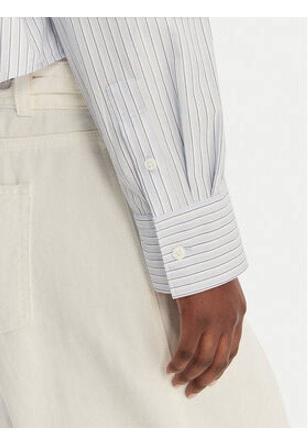 Calvin Klein Jeans Koszula LV047F105G Błękitny Relaxed Fit. Kolor: niebieski. Materiał: bawełna